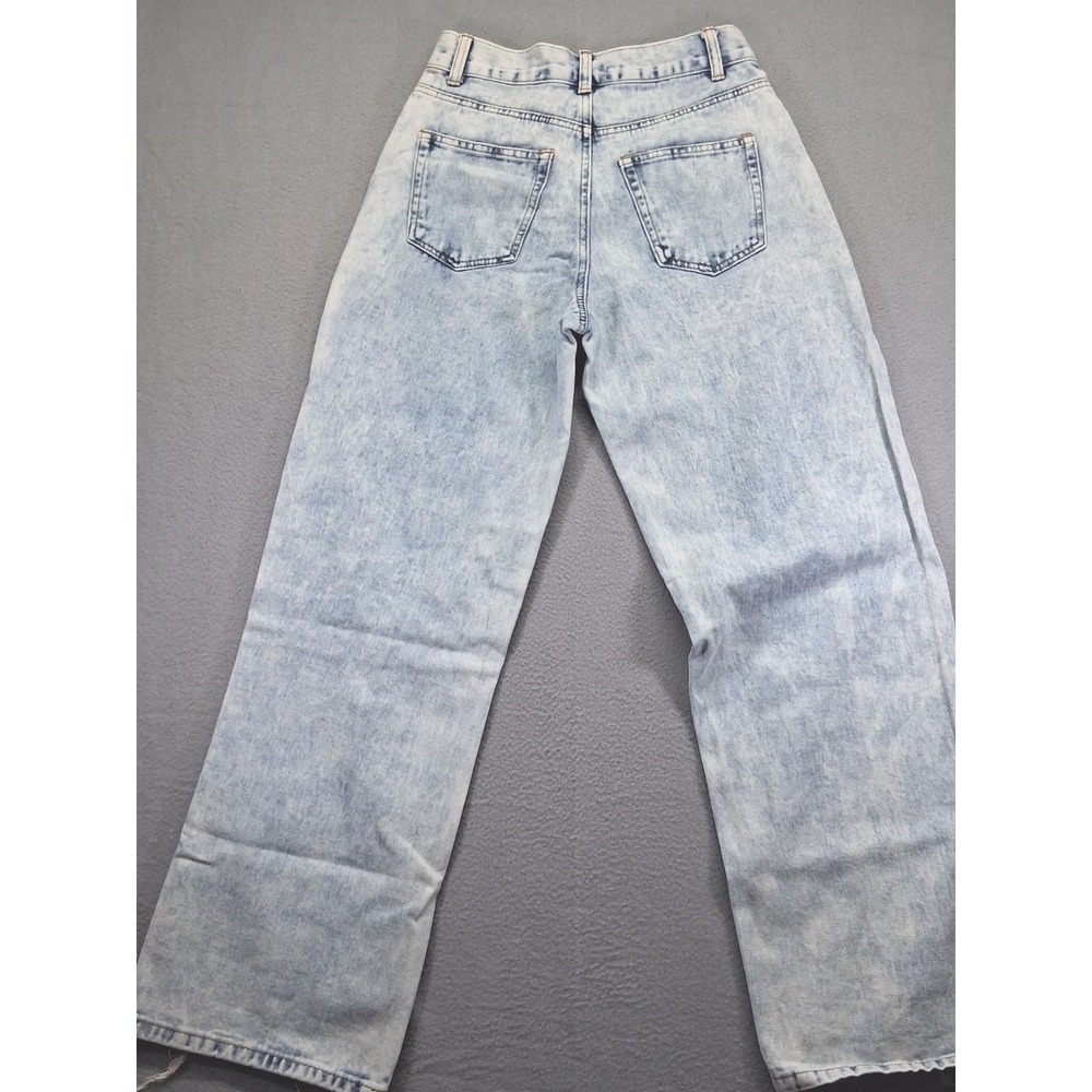 BBJ Los Angeles Wide Leg Women Jeans Size 1/25 Stone Washed - Picture 7 of 8